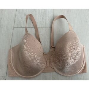 NWOT Wacoal 853403 Back Appeal Underwire Front Close Bra Size 38DDD Rose Dust